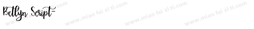 Betlyn Script字体转换